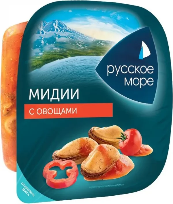 Мидии с овощами Русское море 150г